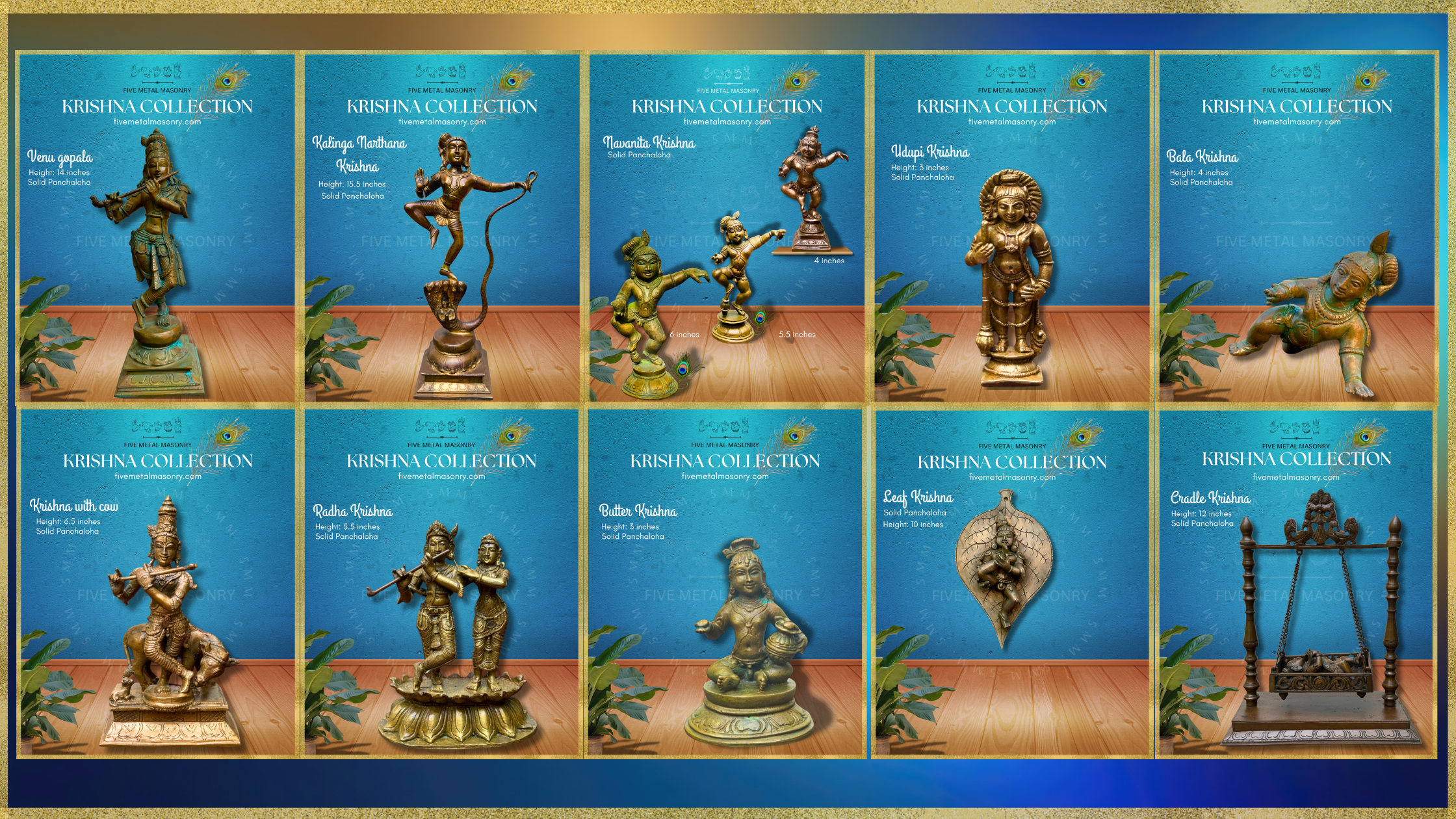 Krishna | Panchaloha Bronze Icons