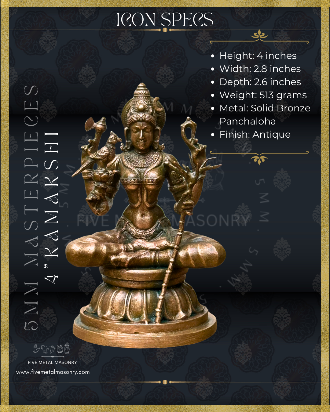 4" Kamakshi  - Masterpieces Collection