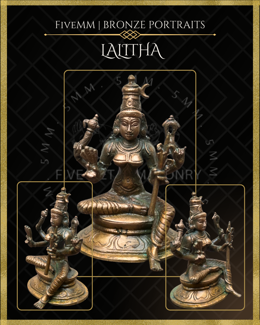 3.5" Lalitha Antique Patina