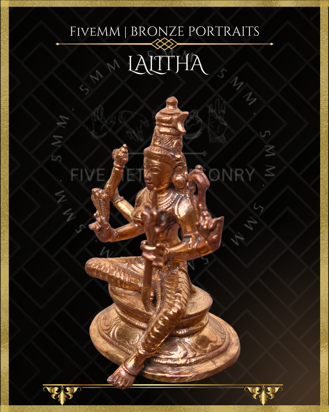 3.5" Lalitha Polished Bronze