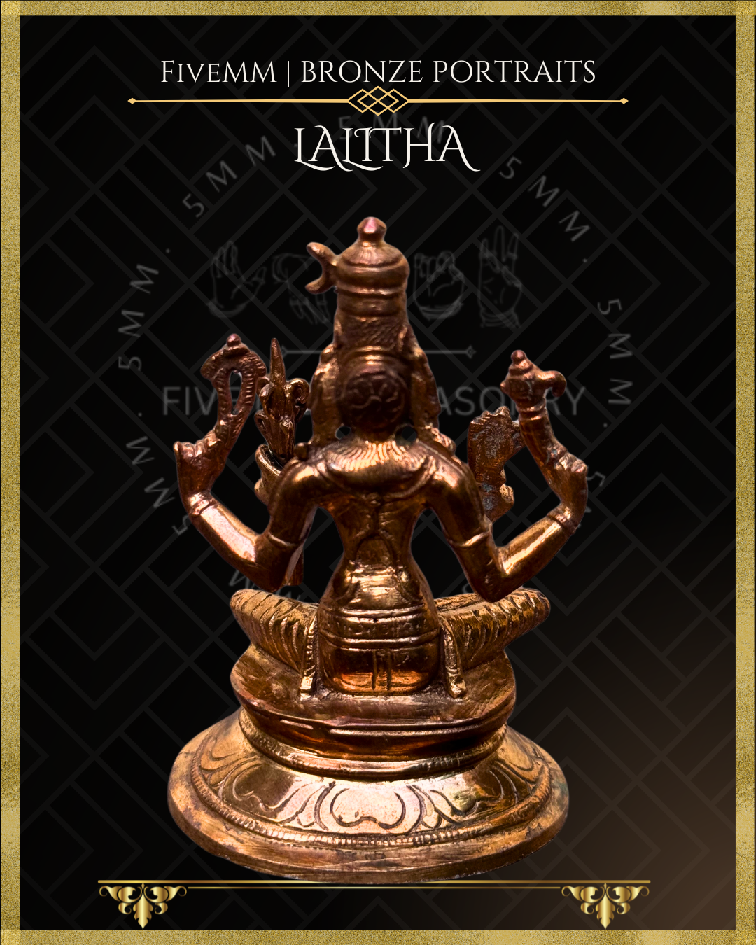 3.5" Lalitha Polished Bronze