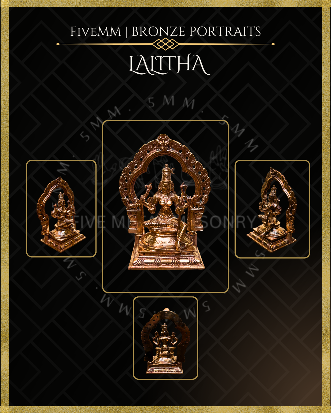 5.5" Lalitha Polished Bronze