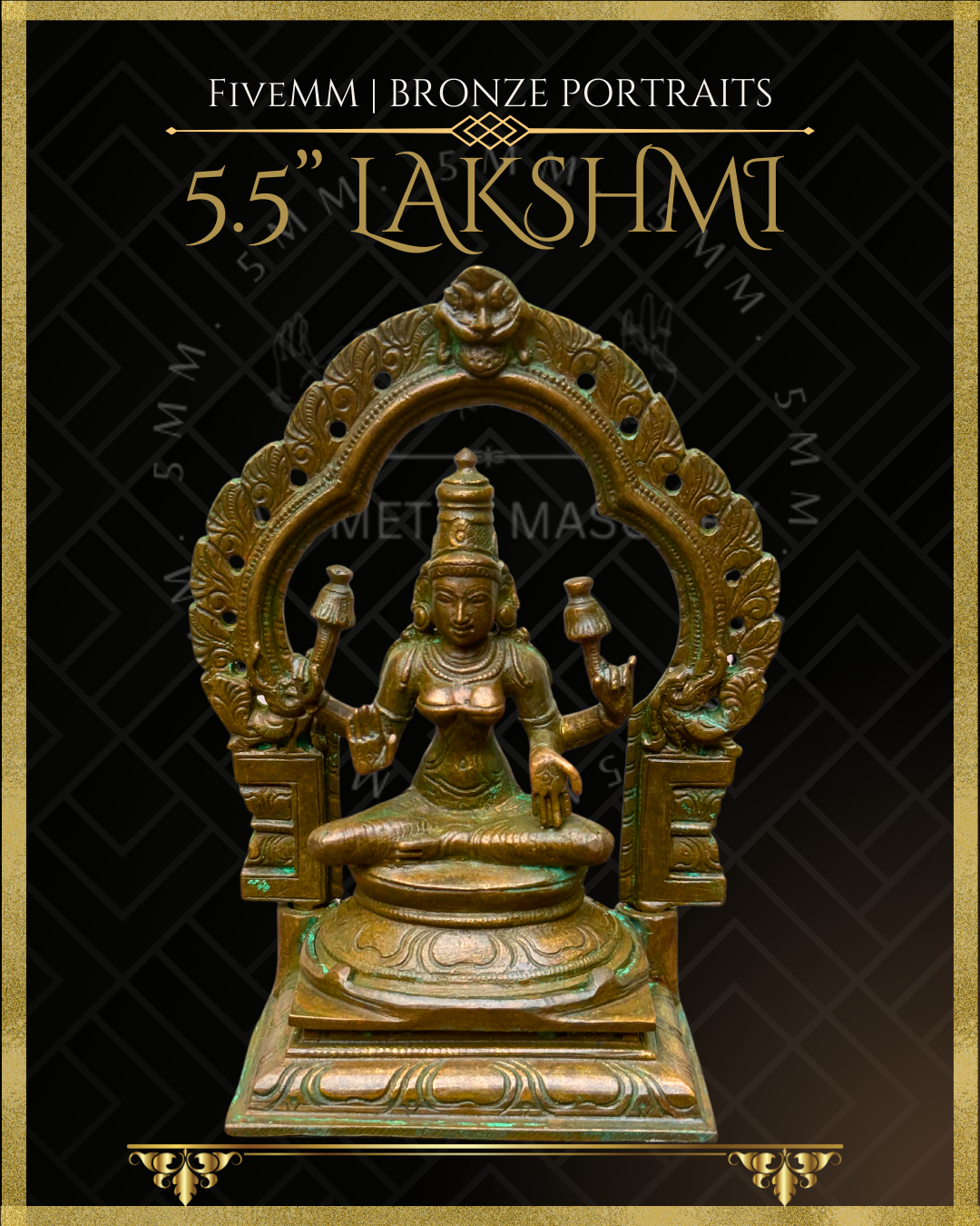 5.5" Lakshmi Antique Patina