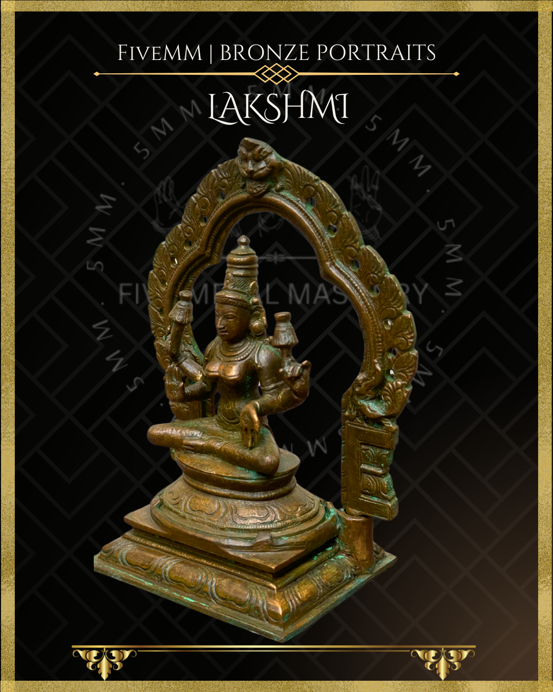 5.5" Lakshmi Antique Patina