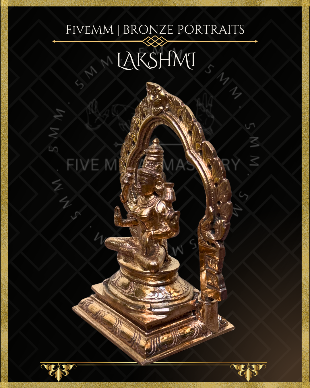 5.5" Lakshmi Polished Bronze