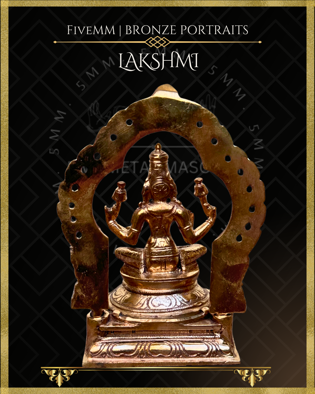 5.5" Lakshmi Polished Bronze