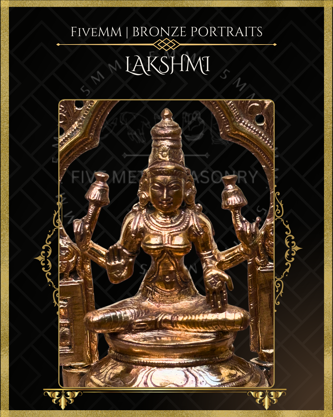 5.5" Lakshmi Polished Bronze