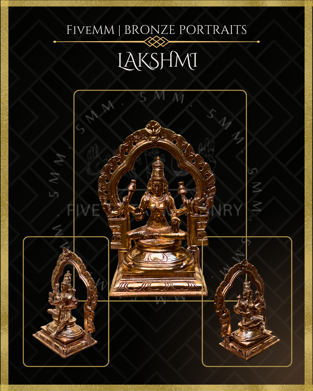 5.5" Lakshmi Polished Bronze