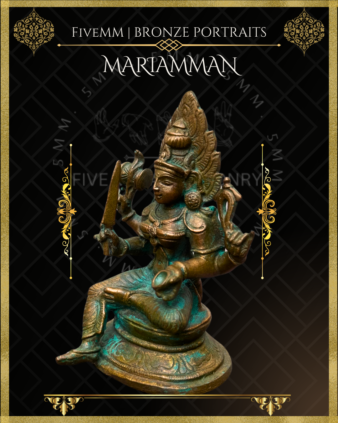 3.5" Mariamman With Knife