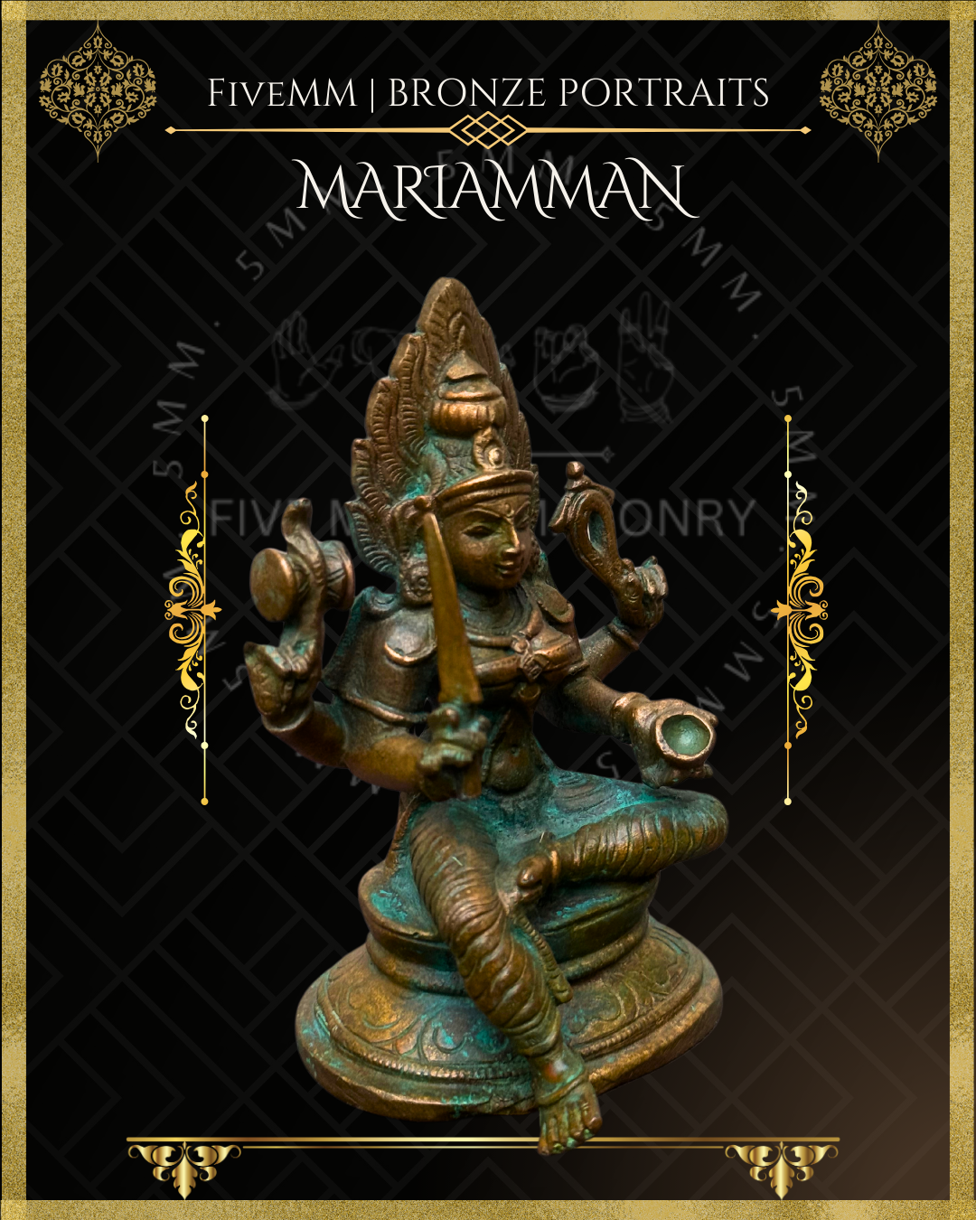 3.5" Mariamman With Knife