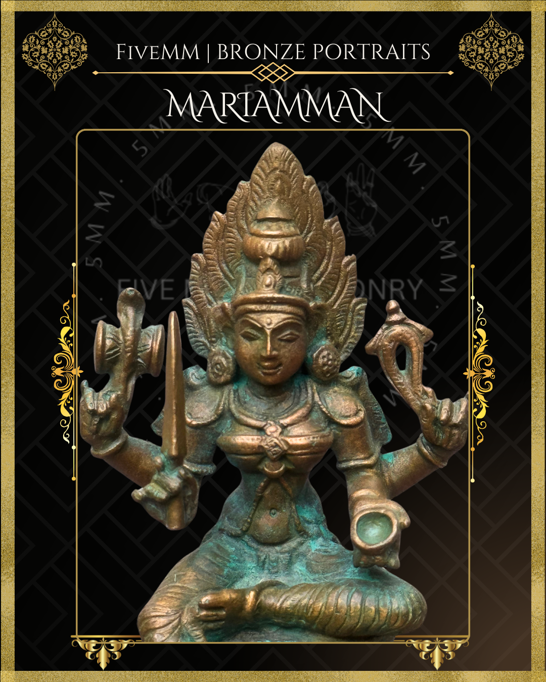 3.5" Mariamman With Knife