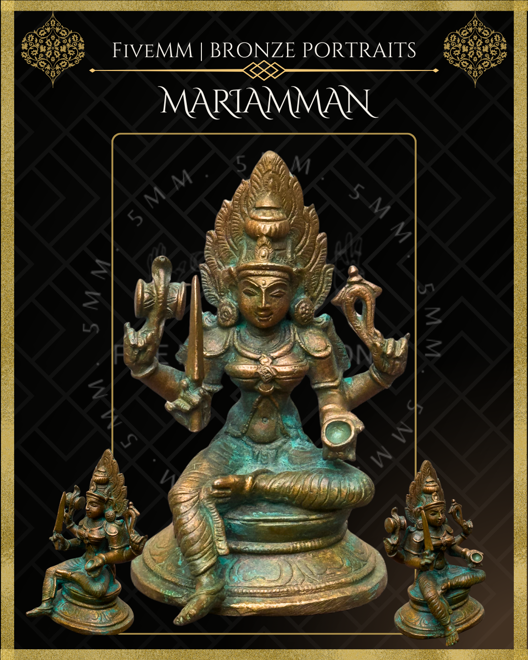 3.5" Mariamman With Knife