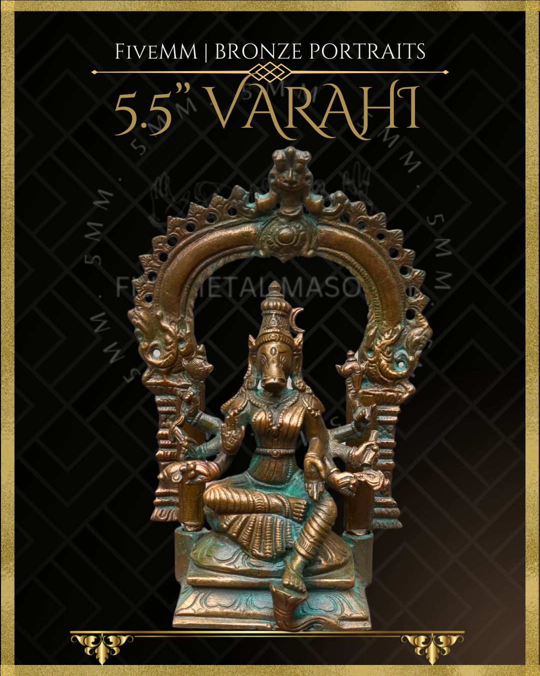 5.5" Varahi Sitting (With Arch)