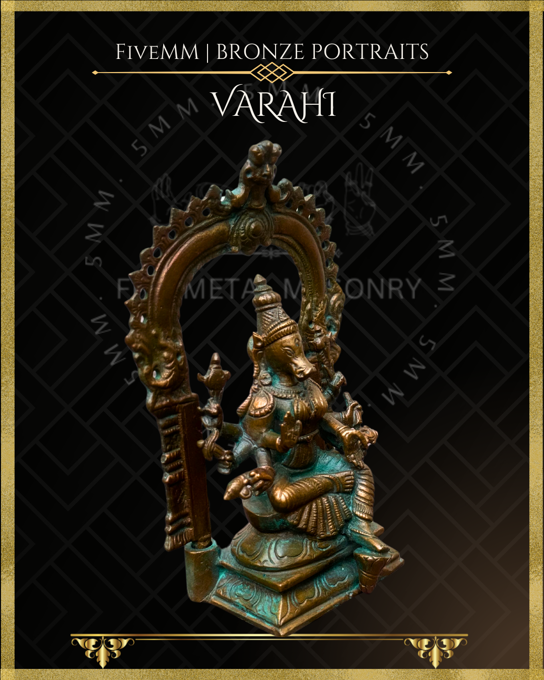 5.5" Varahi Sitting (With Arch)