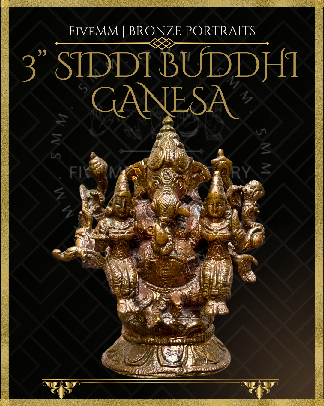 3" Siddhi Buddhi Ganesa