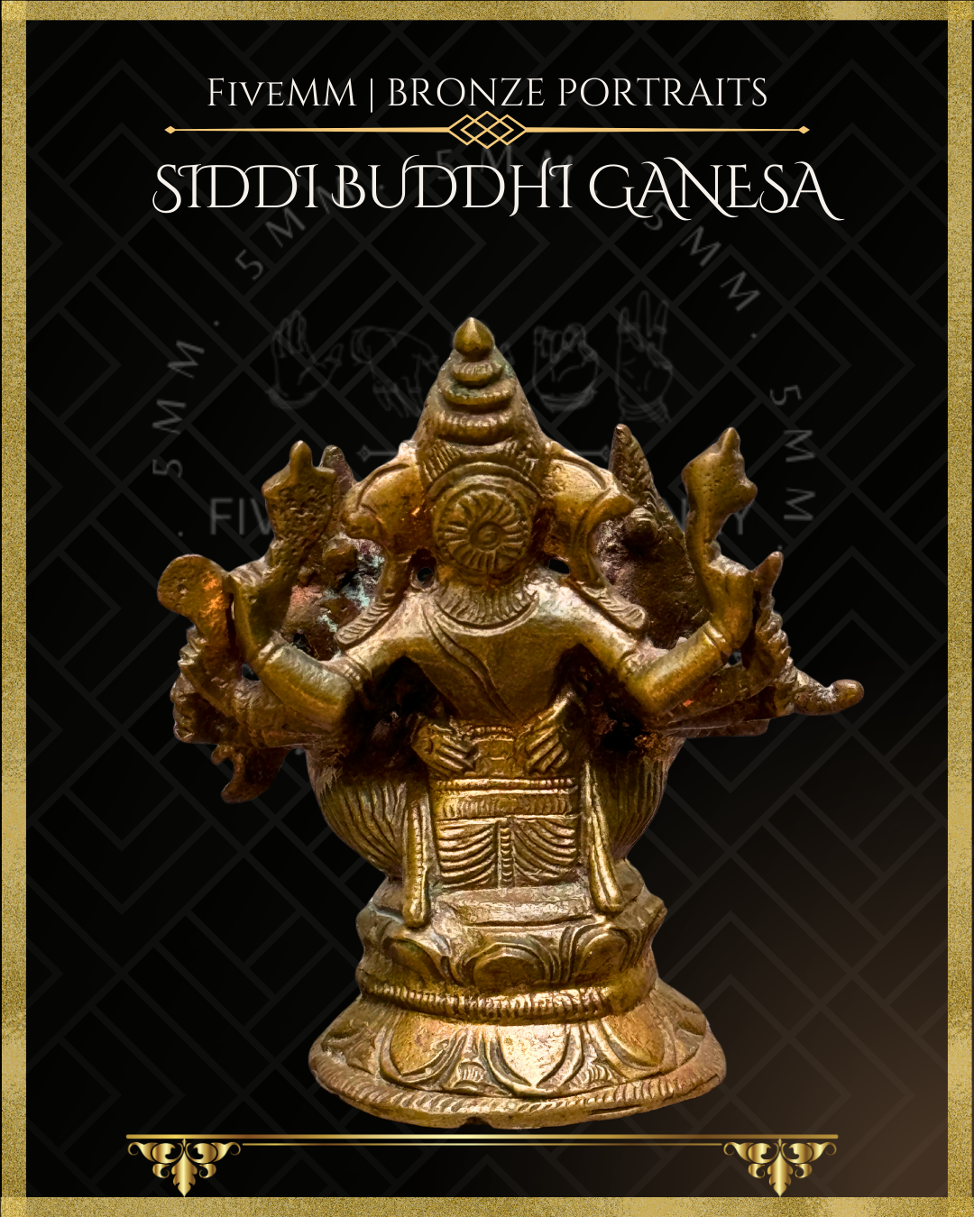 3" Siddhi Buddhi Ganesa