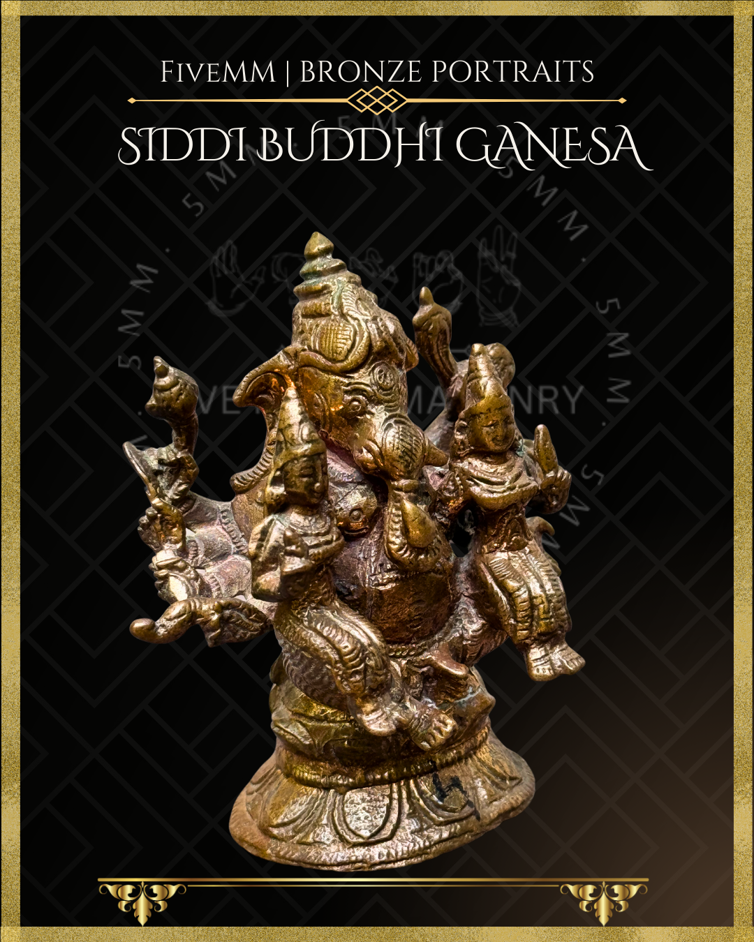 3" Siddhi Buddhi Ganesa