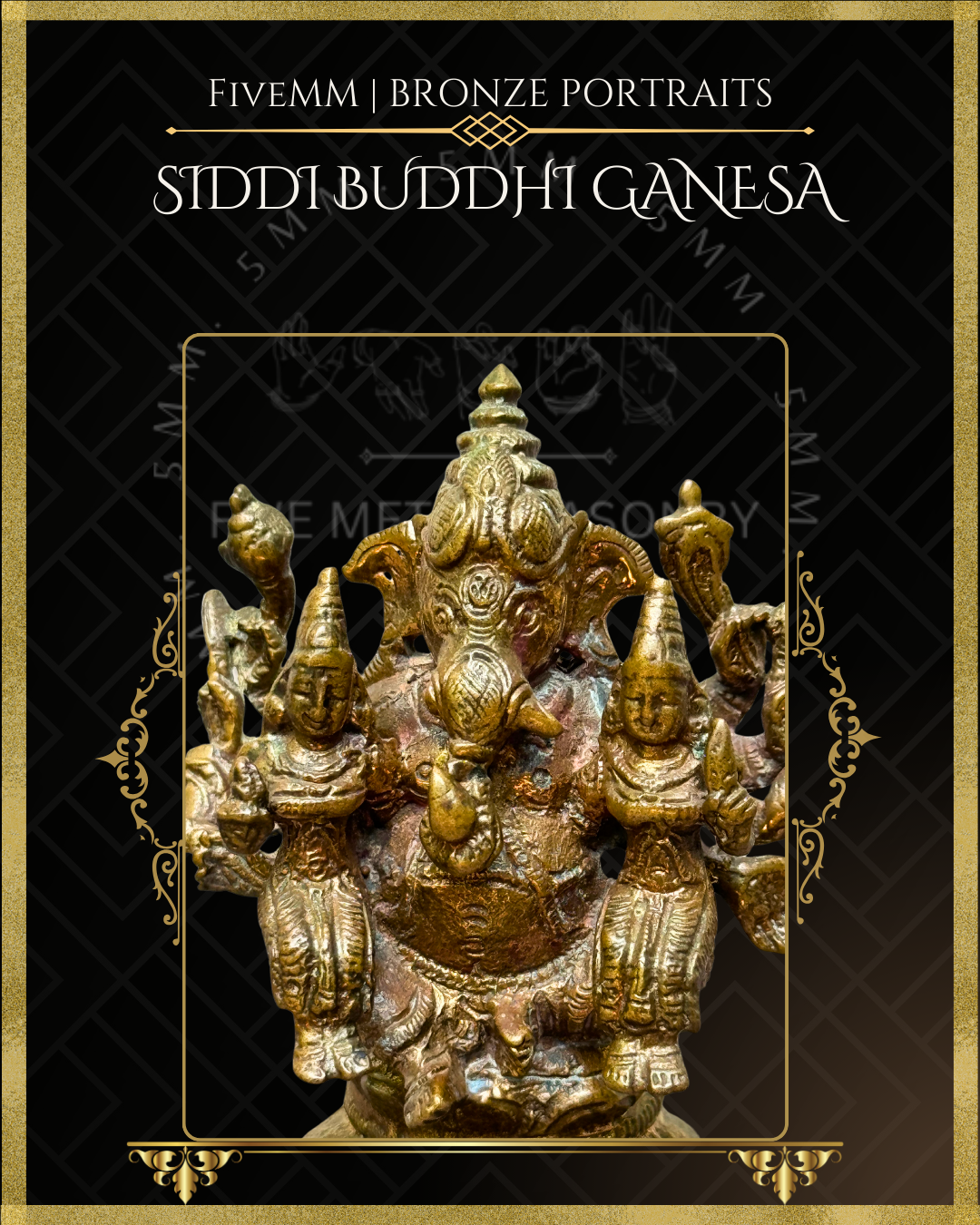 3" Siddhi Buddhi Ganesa