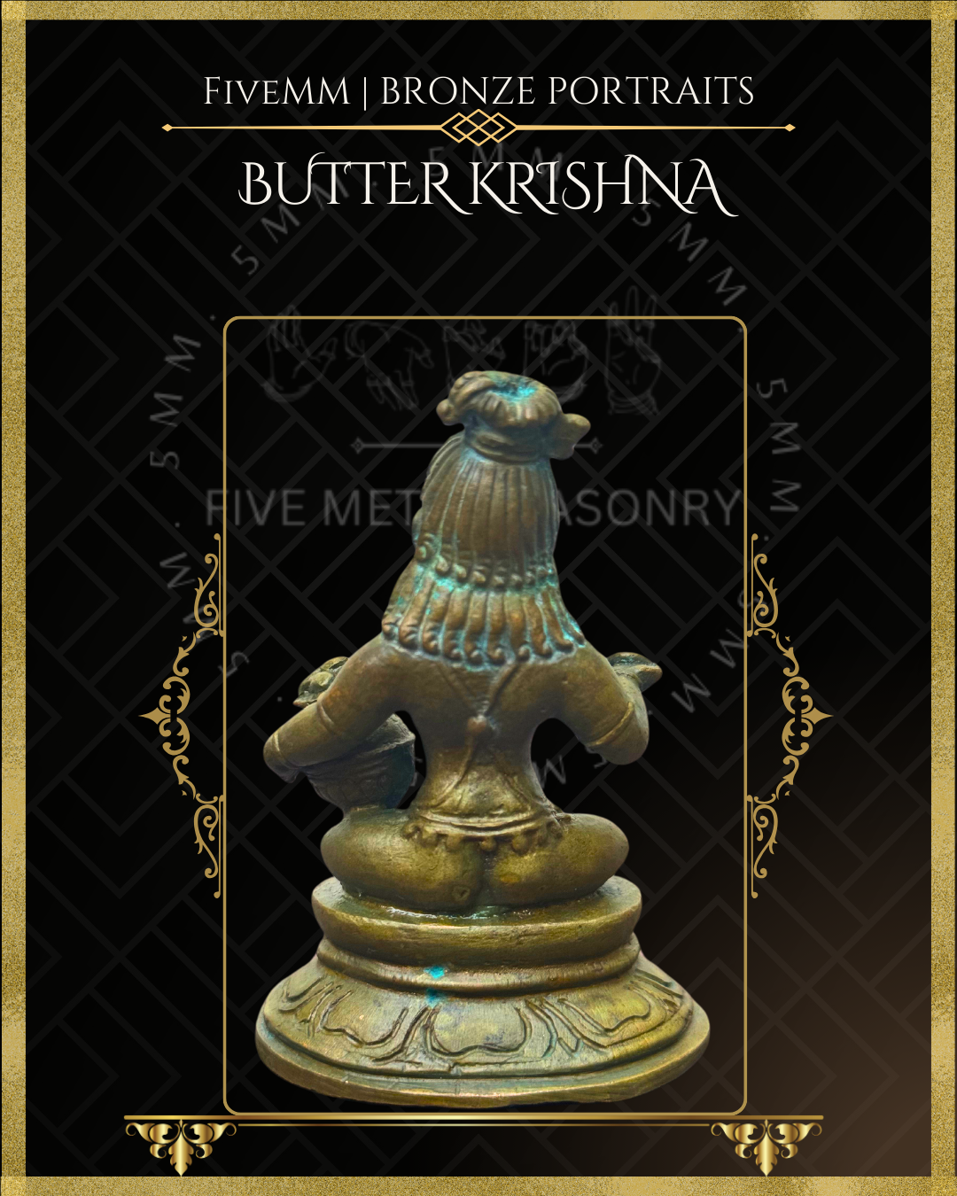 3" Butter Krishna