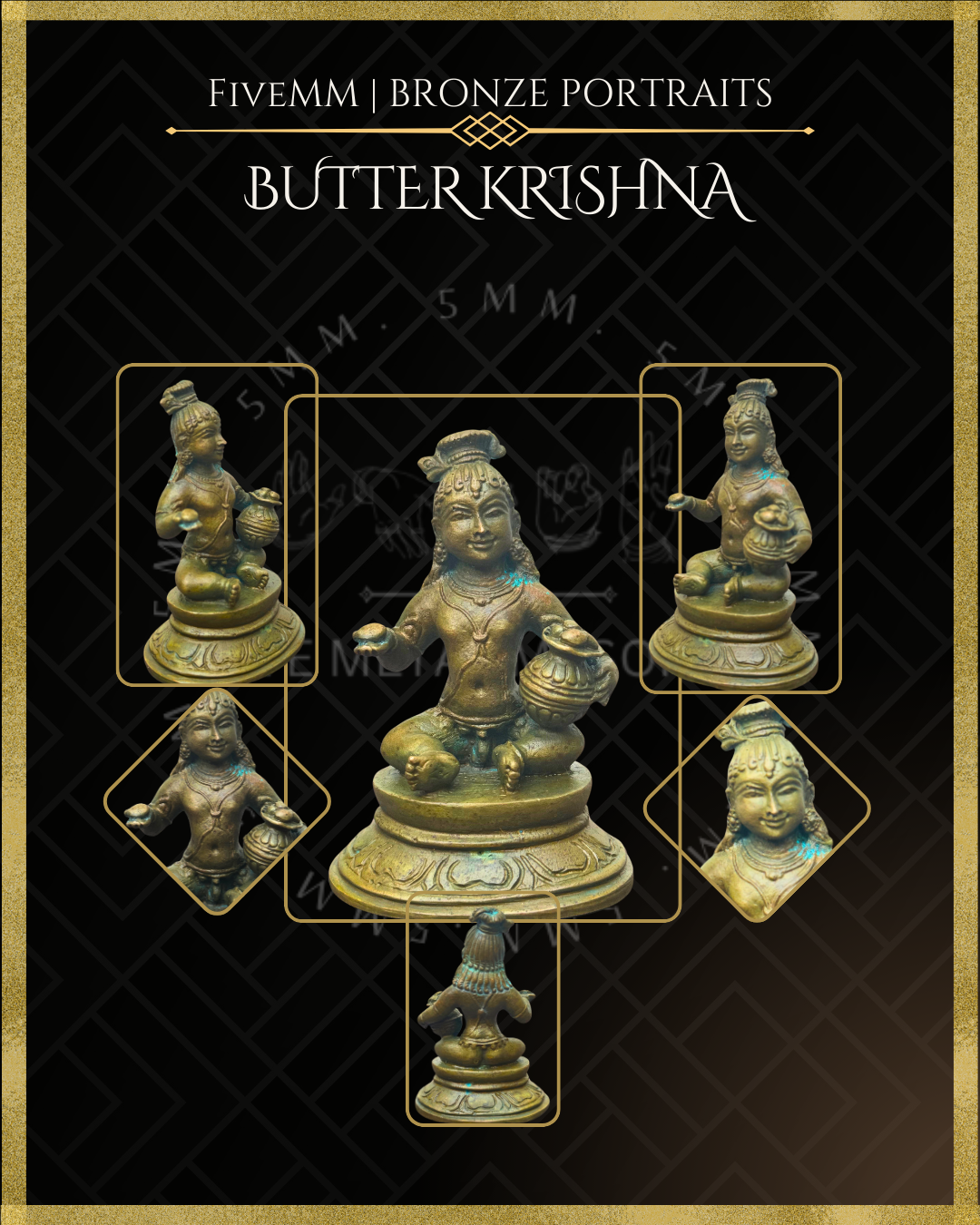 3" Butter Krishna