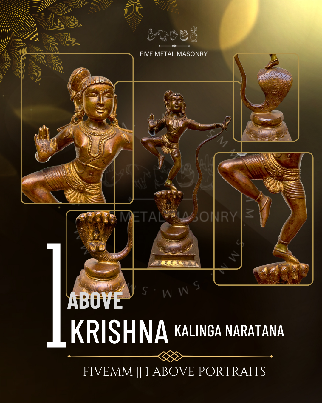 15.5" Kalinga Narthana Krishna