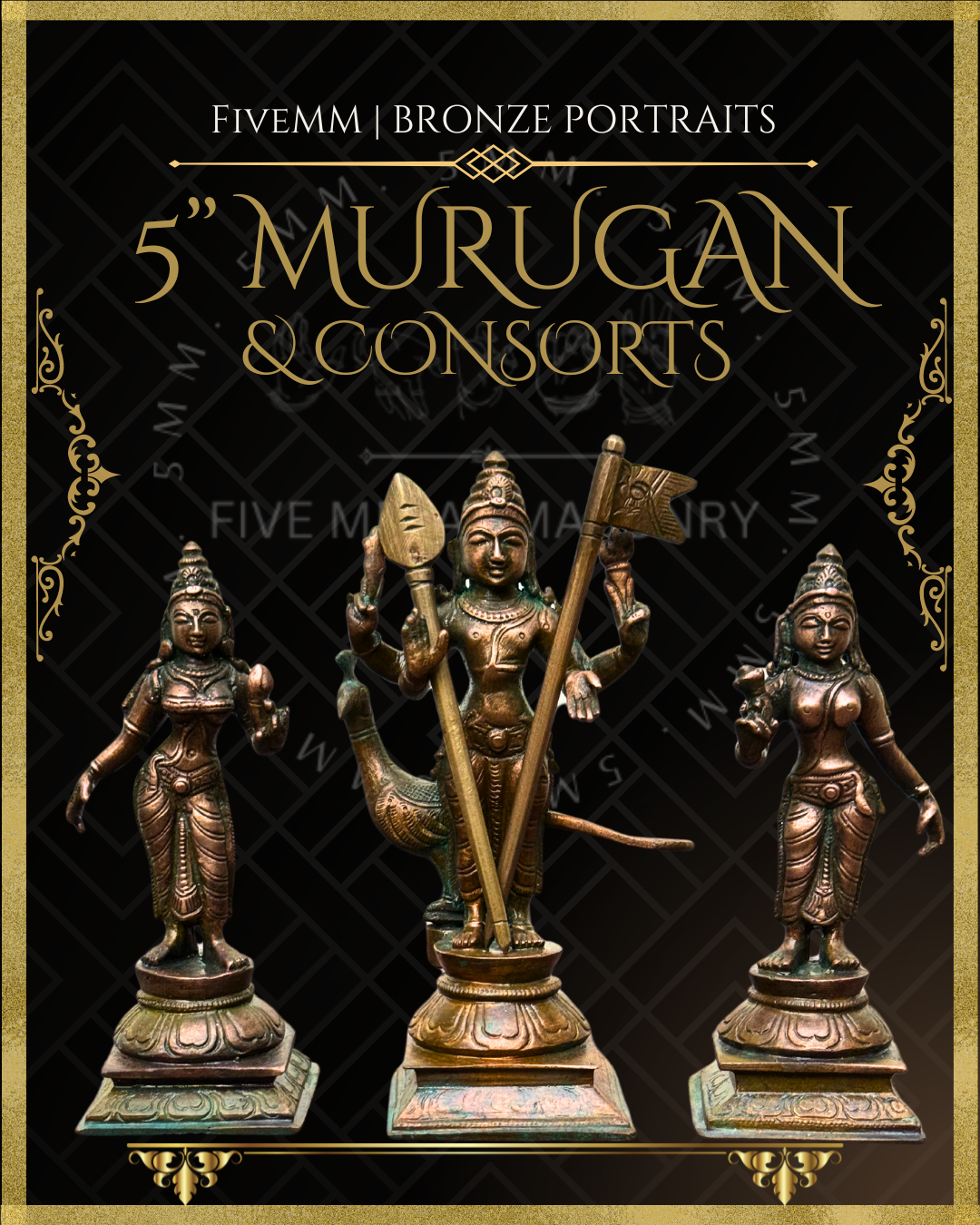 5" Murugan With Consorts