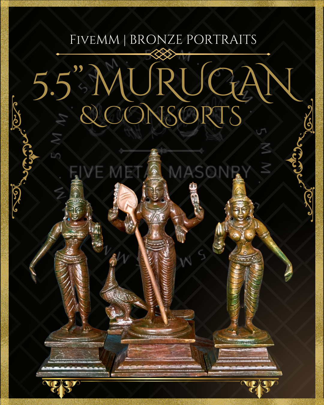 5.5" Murugan With Consorts