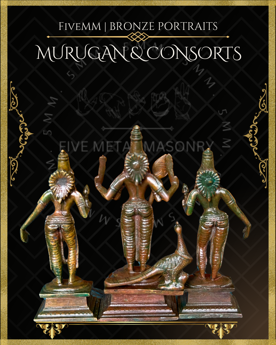 5.5" Murugan With Consorts