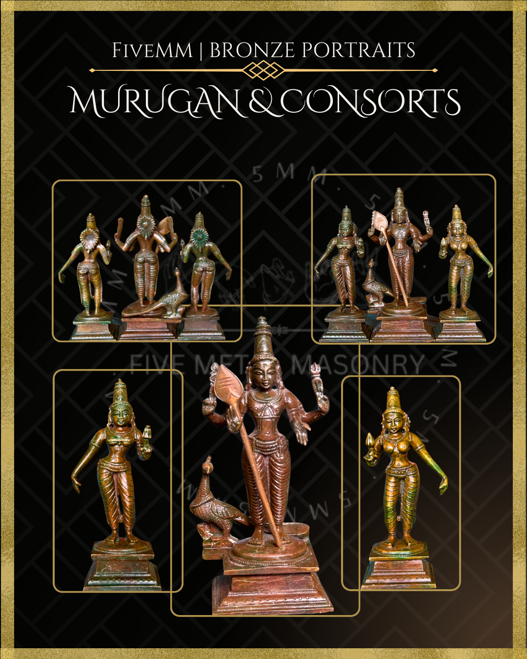 5.5" Murugan With Consorts