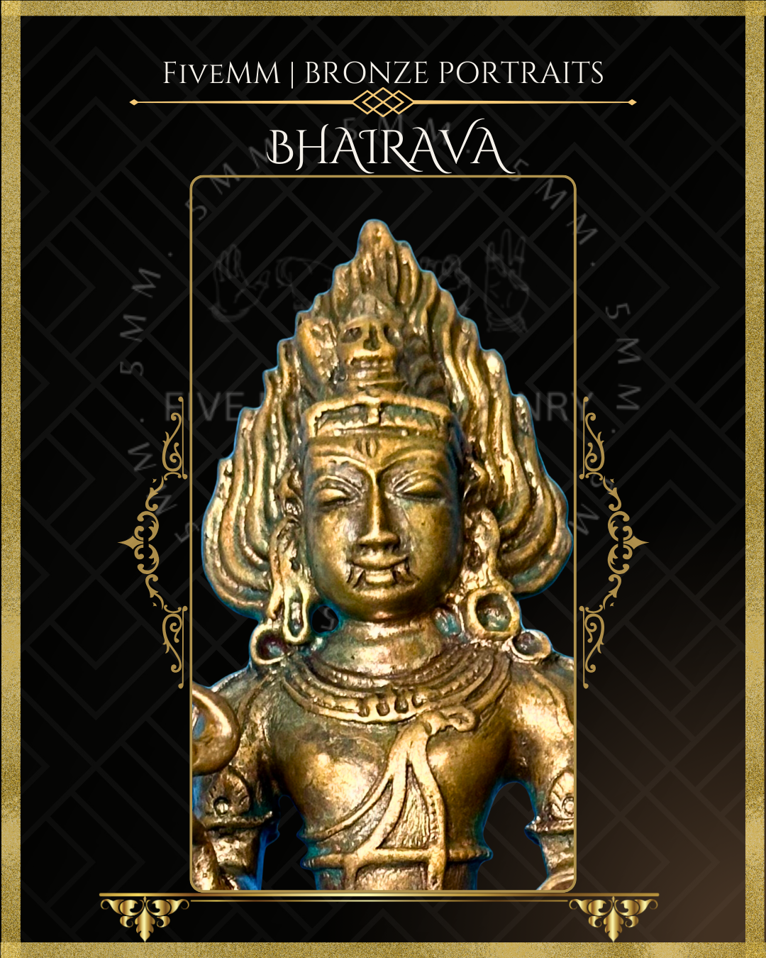 5.5" Bhairava Antique Patina