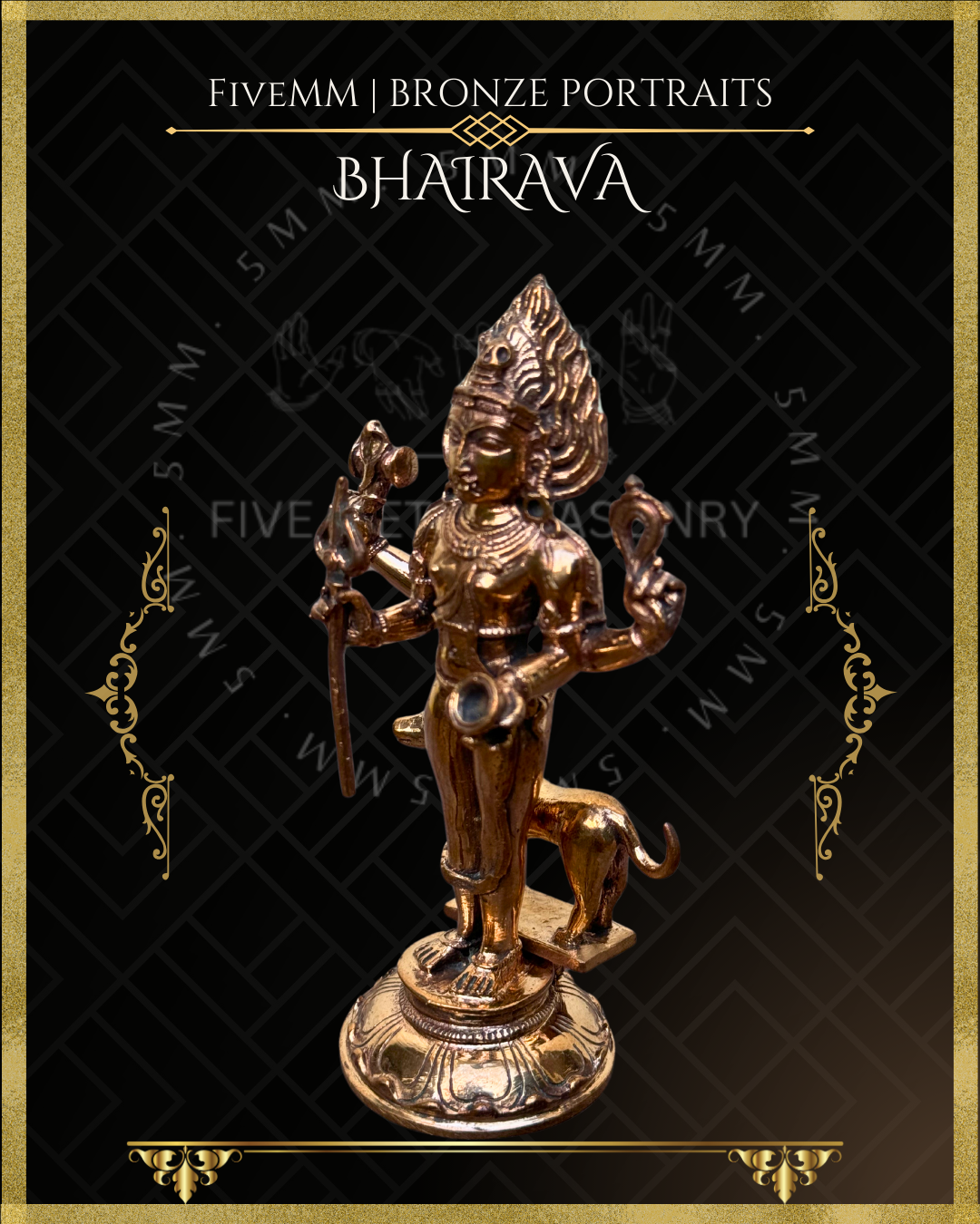 5.5" Bhairava Polished Bronze