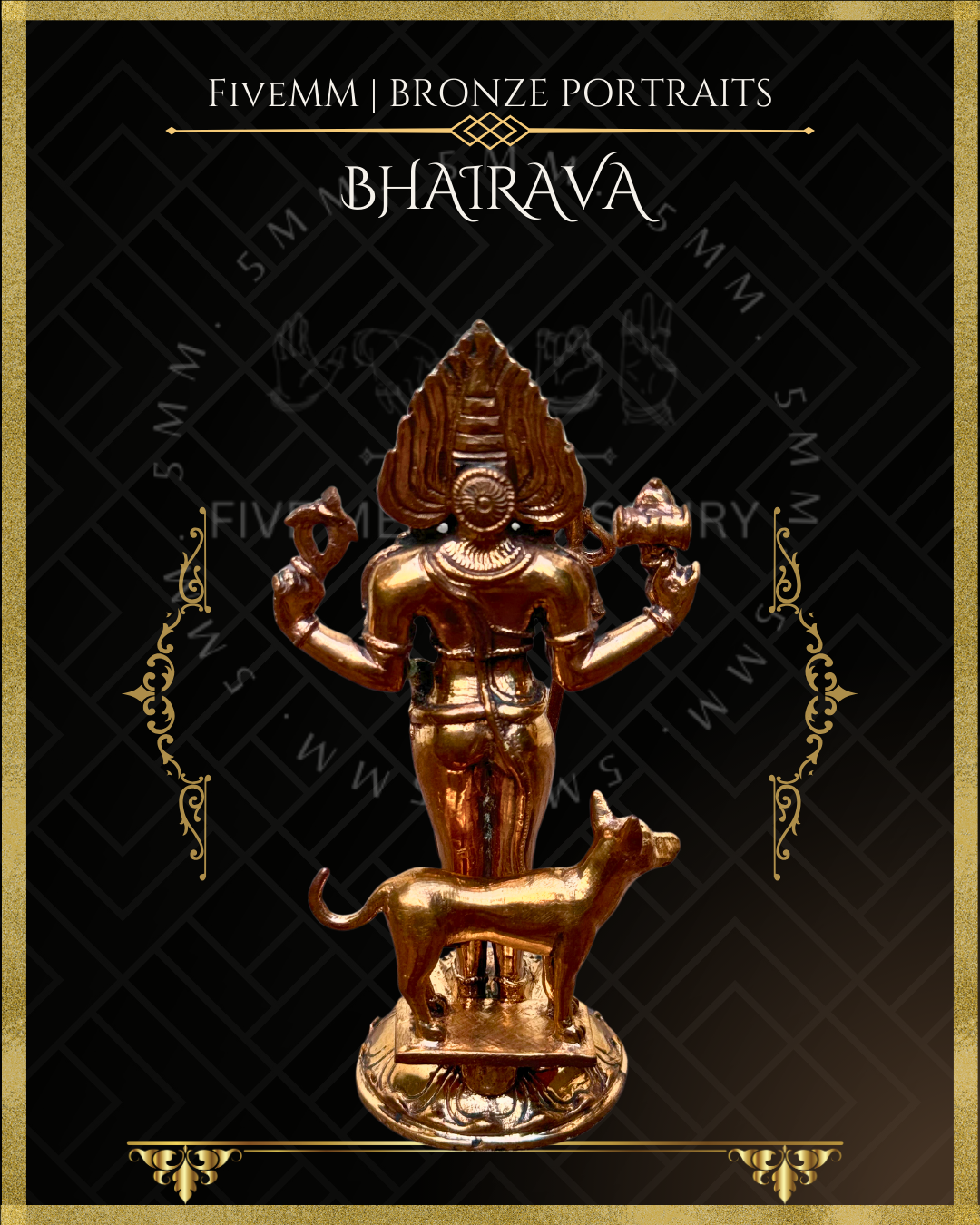 5.5" Bhairava Polished Bronze