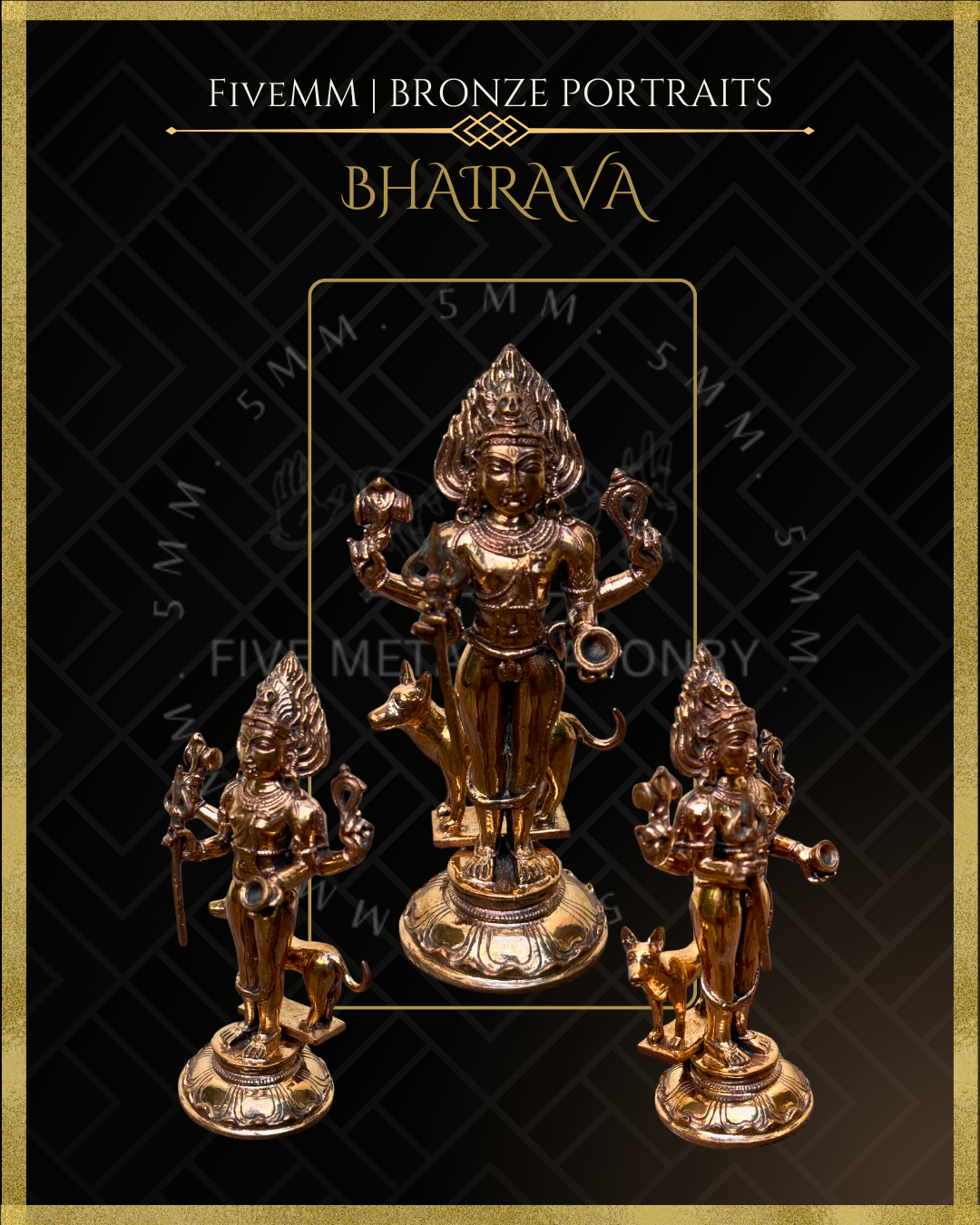 5.5" Bhairava Polished Bronze