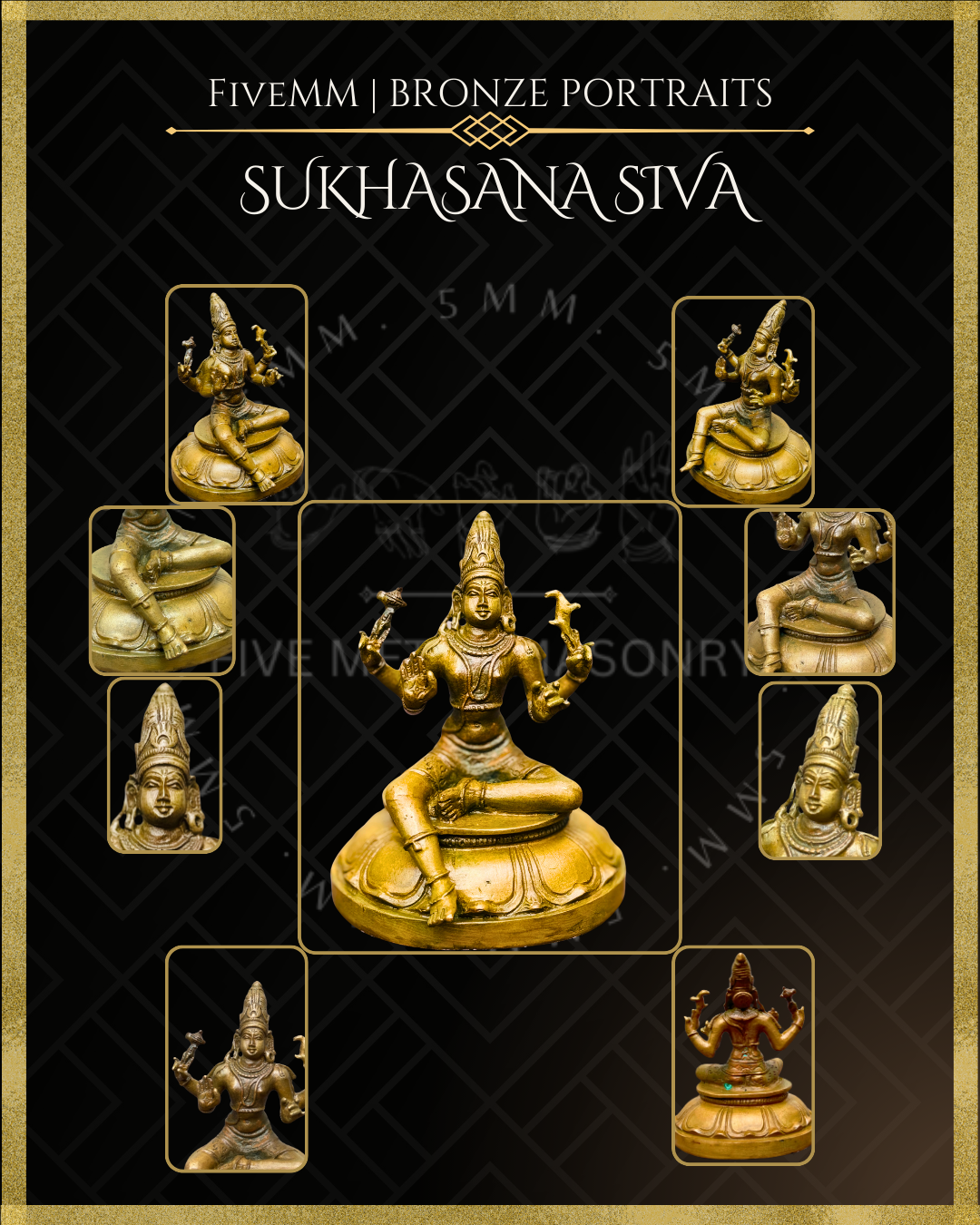 4" Sukhasana Siva