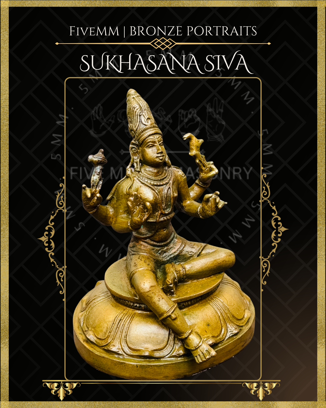 4" Sukhasana Siva