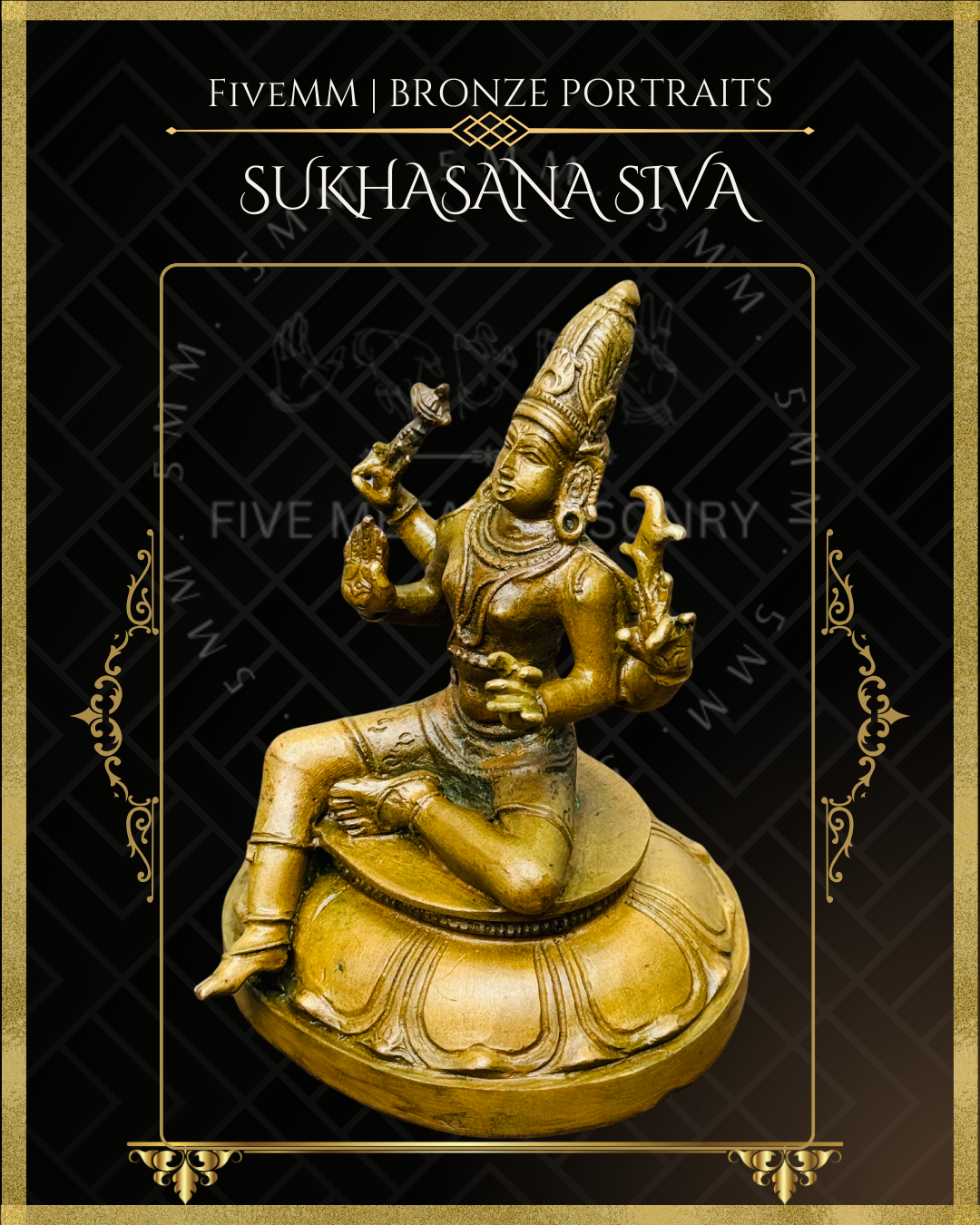 4" Sukhasana Siva