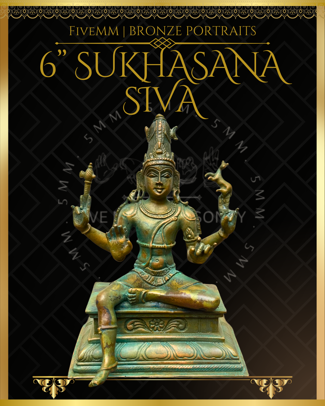 6" Sukhasana Siva