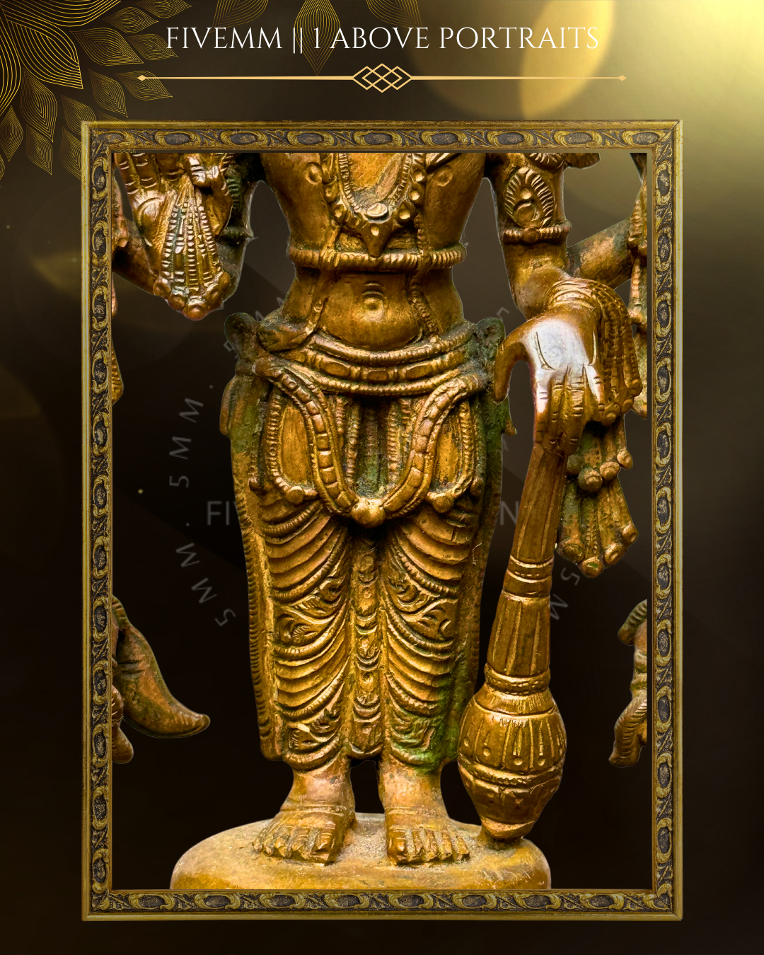 12" Vishnu With Garuda And Hanuman