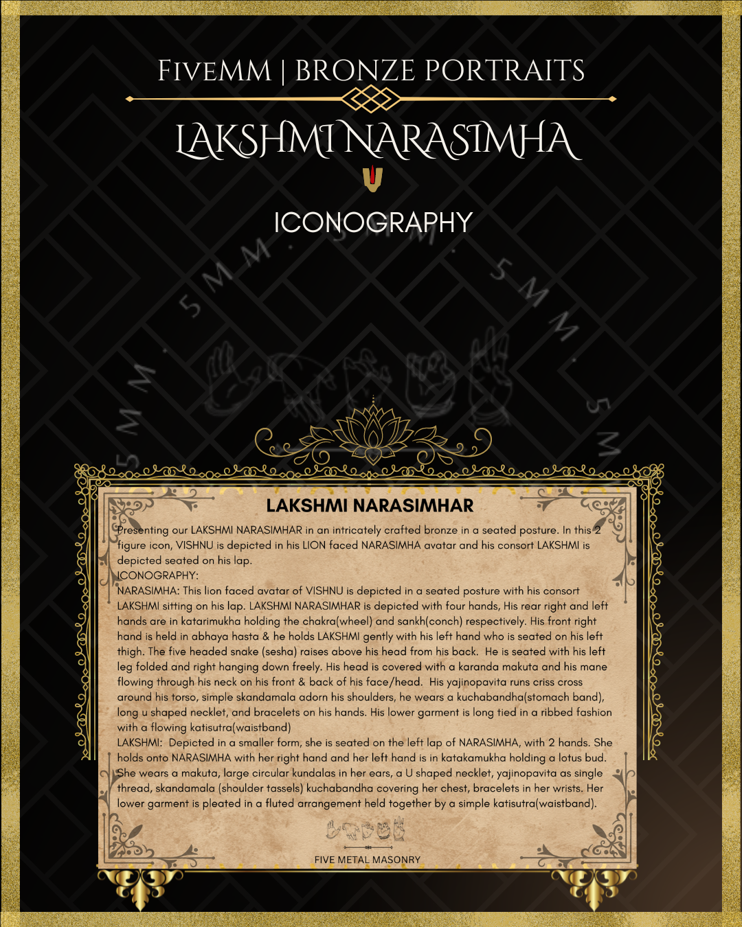 4" Lakshmi Narasimha