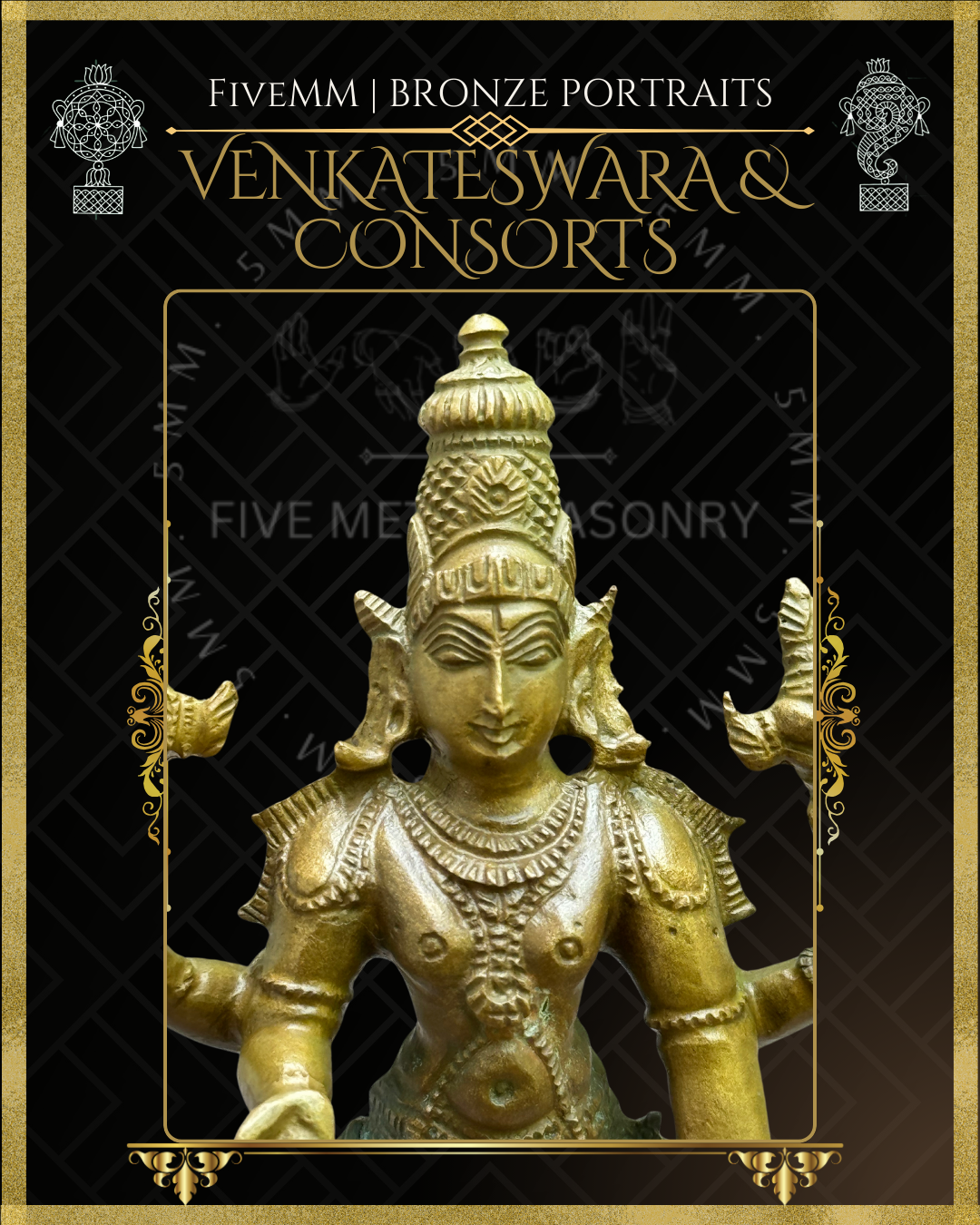 6" Venkateswara With Consorts