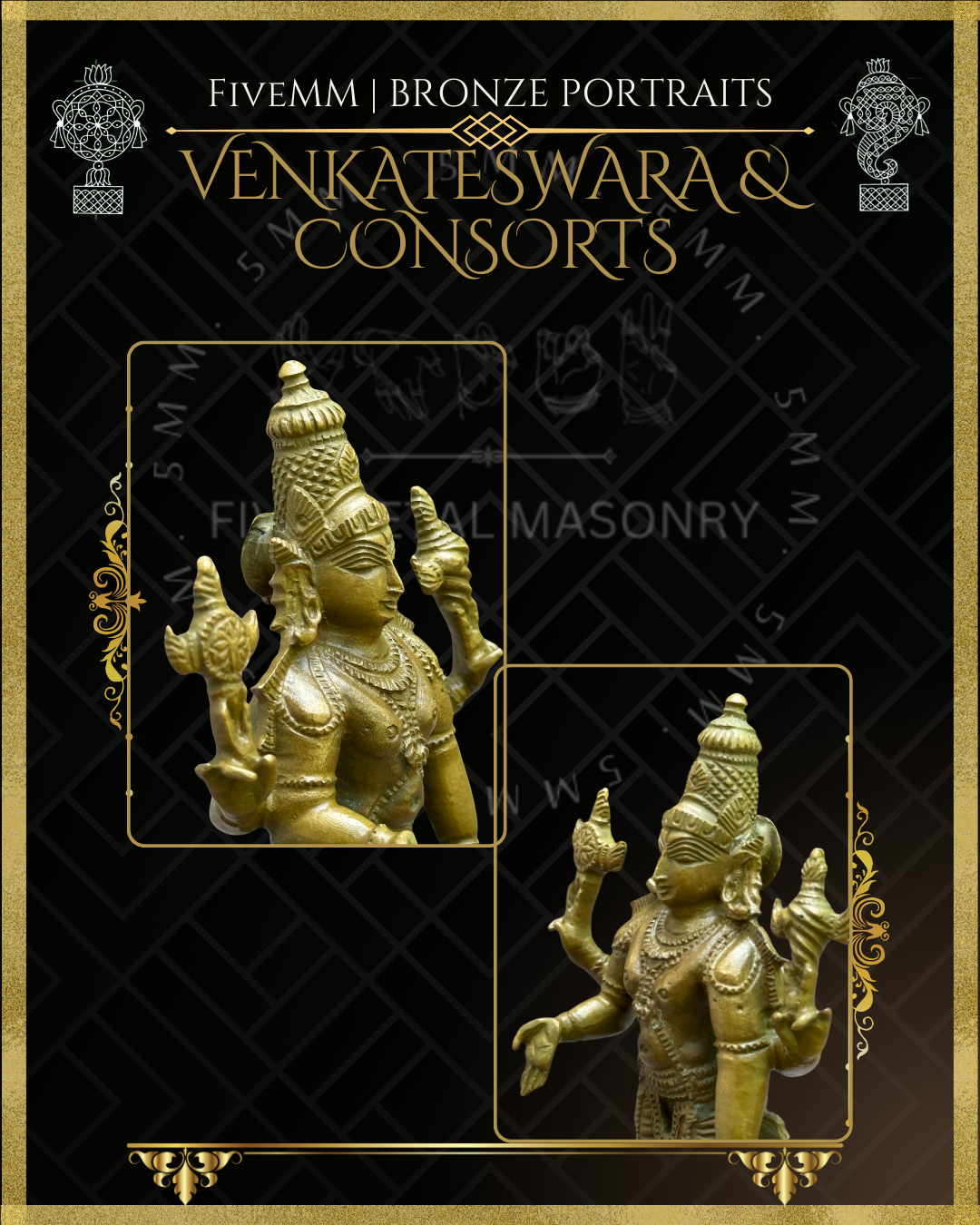 6" Venkateswara With Consorts