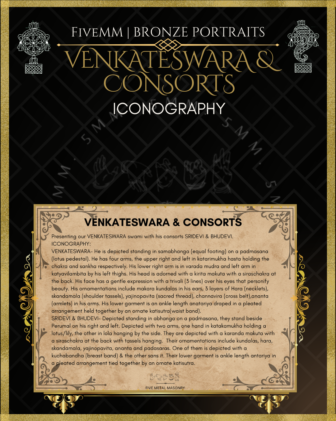 6" Venkateswara With Consorts