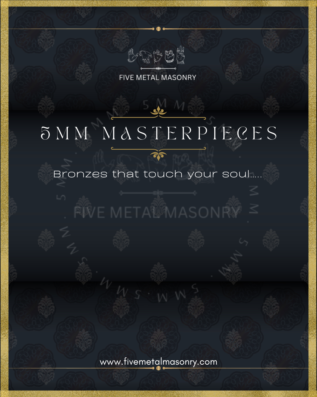 Five Metal Masonry handcrafted Panchaloha bronze masterpieces, created according to Shilpasastra principles and rooted in traditional South Indian iconography and sculptural craftsmanship.