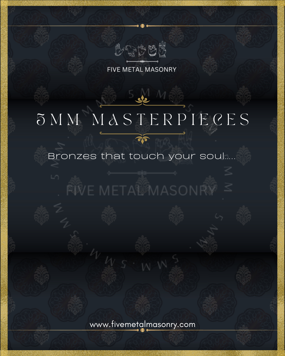 Five Metal Masonry-Masterpieces Collection. Bronzes that touch your soul. 