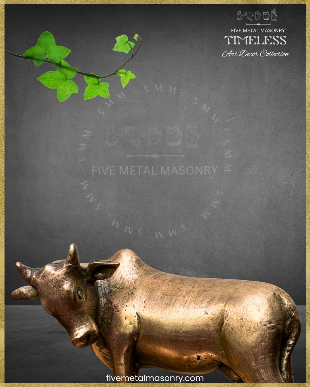 Cow-Bronze statue – Timeless Collection -Handcrafted lost wax casting
