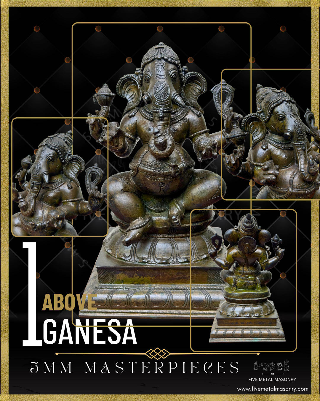 12" Ganesha - Masterpieces Collection