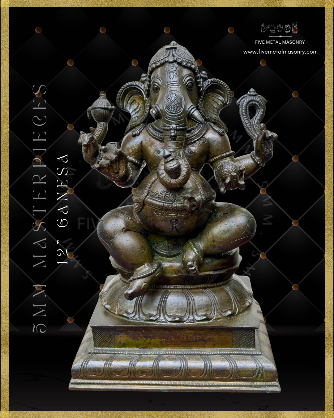 12" Ganesha - Masterpieces Collection