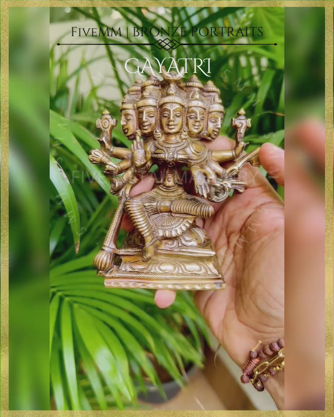 Gayatri - 5” | Panchaloha Bronze Icon