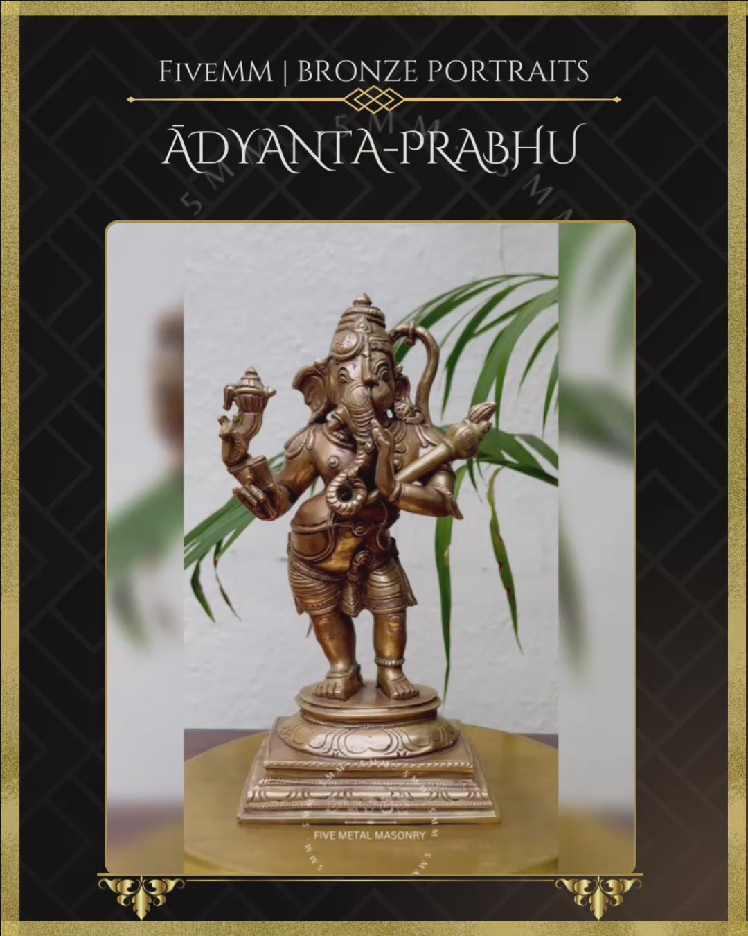 9" Adyanta-Prabhu:Ganesa-Hanuman composite form