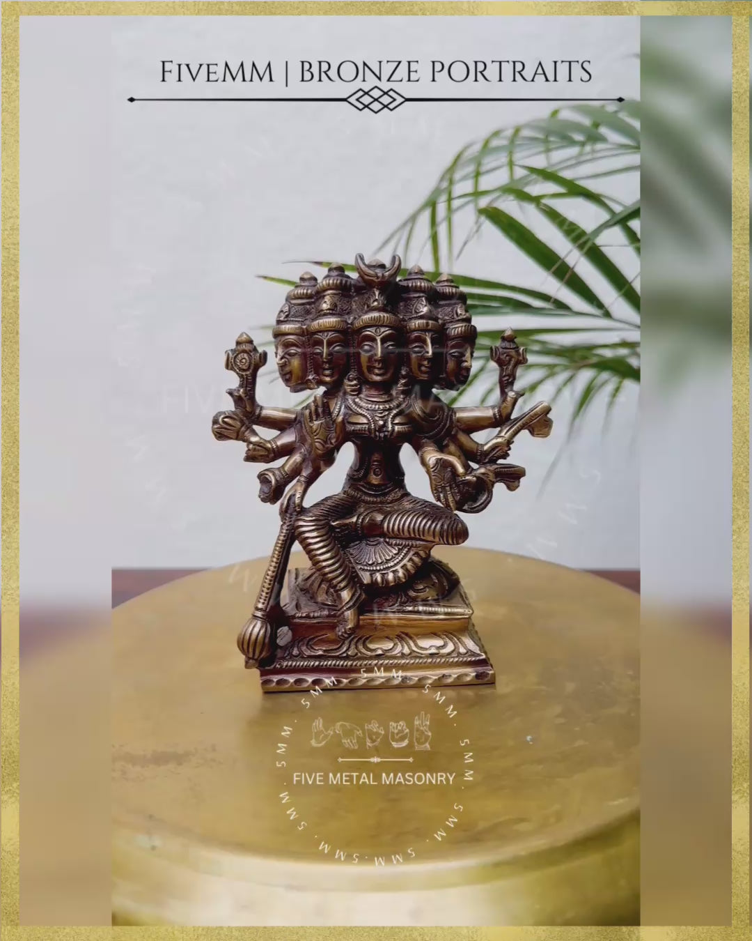 Gayatri - 5” | Panchaloha Bronze Icon